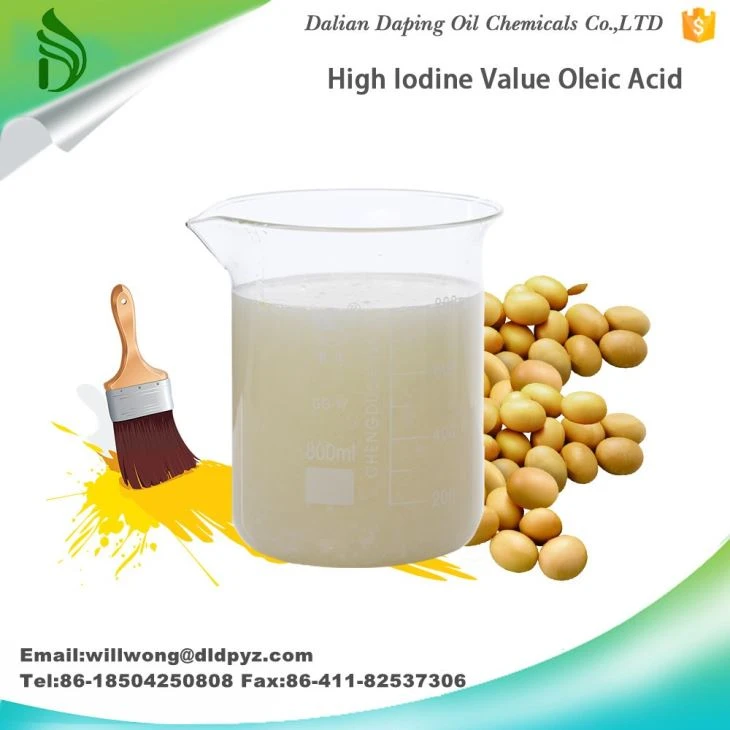 Hydrolyzation Distilled High Quality Oleic Acid For Flotation Agent Alkyd Resin